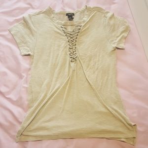 Rue 21 lace up shirt